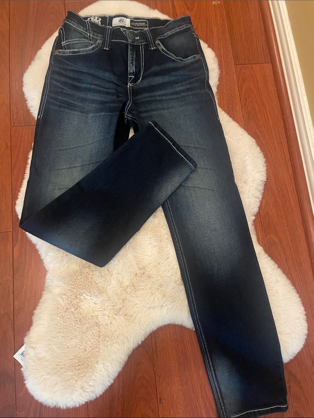 Rock & Republic Dark Blue Straight Leg Jeans